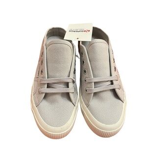 Superga Men's Light Gray Canvas Sneakers